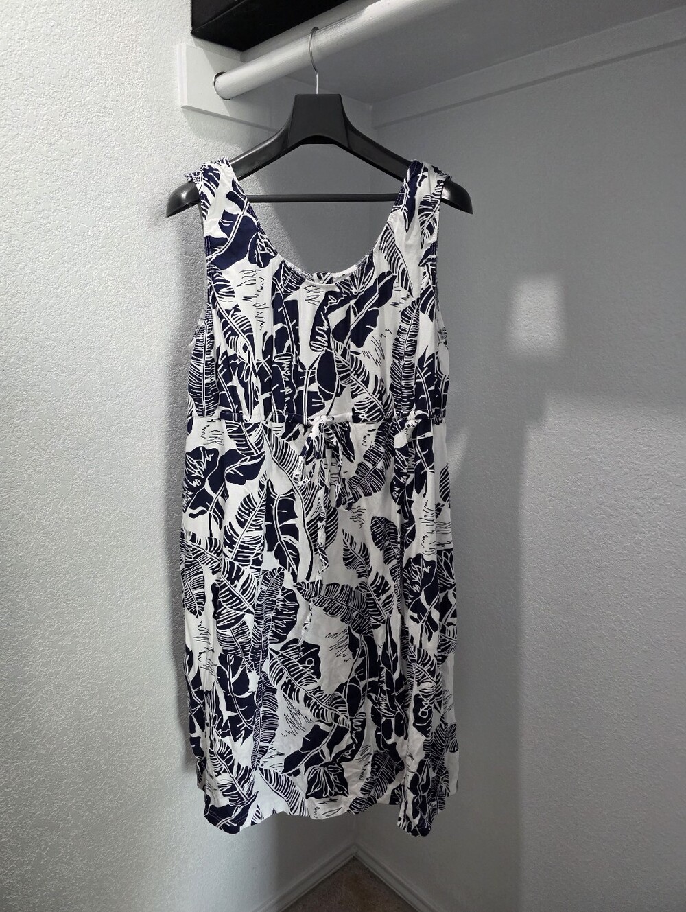 Women's L/XL Blue/white Delivery Dress